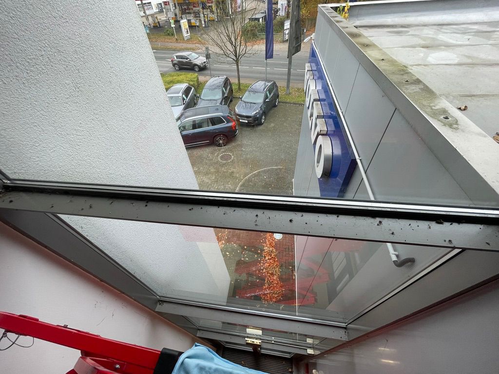 Fenster vor der Reinigung