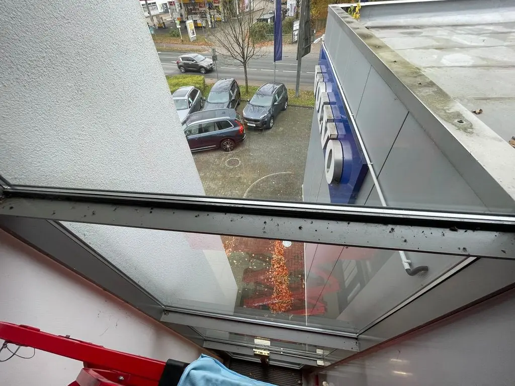 Fenster vor der Reinigung